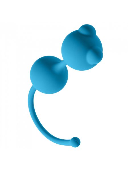 Kulki waginalne podwójne do treningu mięśni kegla niebieskie - 2