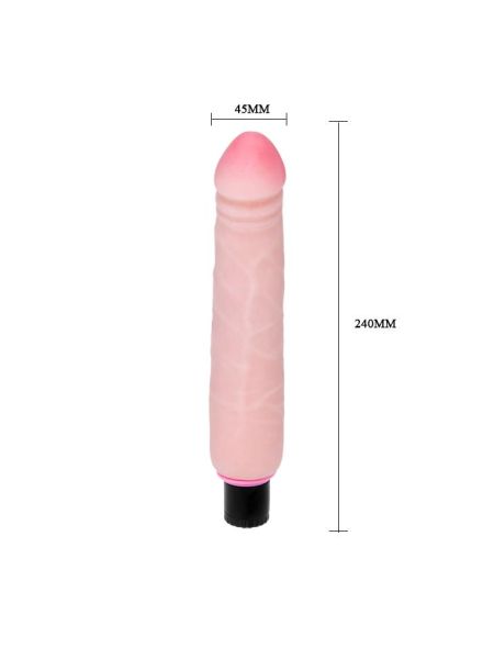 Wibrator realistyczny penis z jądrami 24cm - 4