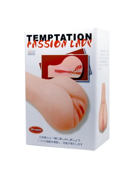 Masturbator realistyczny 2 otwory analny wagina - 8