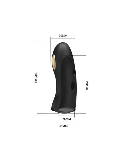 Wibrator nasadka na palec masażer elektrostymulacja 7trybów - 8