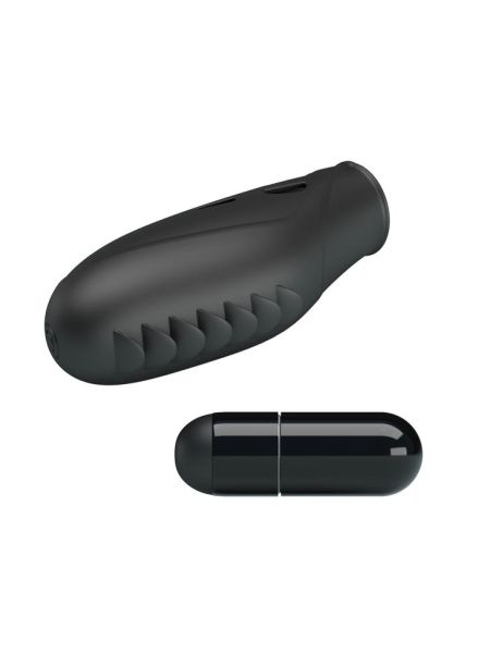 Wibrująca nakładka masażer na palec silikonowa 8cm - 5