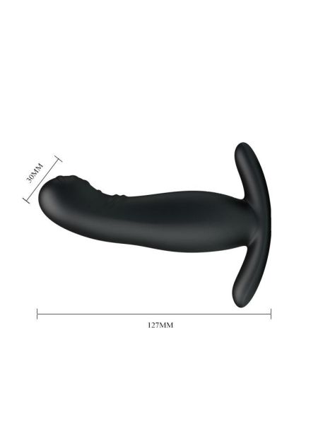 Wibrujący korek analny masażer prostaty 12cm 7trybów - 5