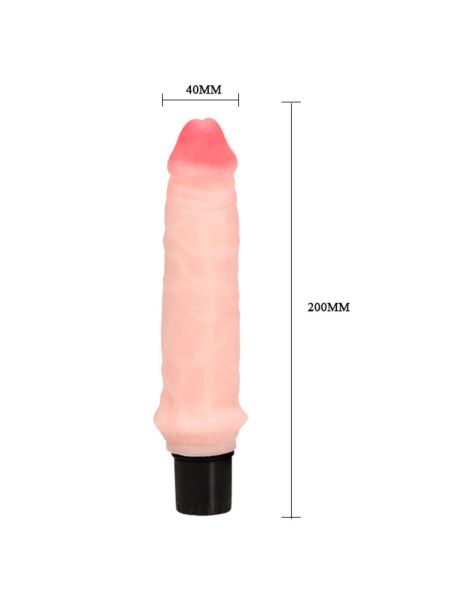 Realistyczny wibrator naturalny jak penis 20cm - 9