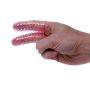 Nakładki na palece z wypustkami stumujlujące łechtaczkę różowe - 5