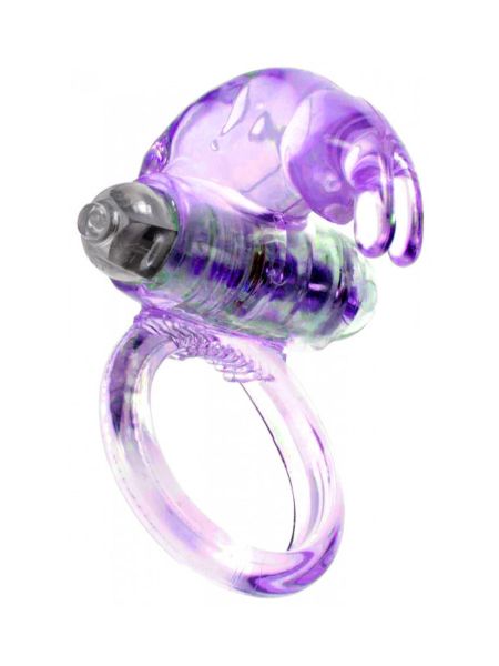 Wibrujący pierścień erekcyjny na penisa fioletowy