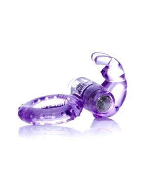Wibrujący pierścień erekcyjny na penisa fioletowy - image 2