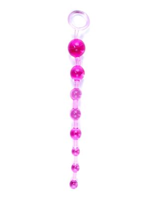 Kulki analne orgazmowe sznur łańcuszek 10sztuk różowe - image 2
