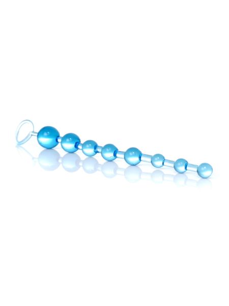Kulki analne orgazmowe sznur łańcuszek 10sztuk niebieskie - 2