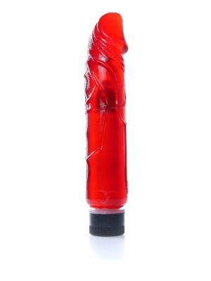 Wibrator realistyczny jak penis naturalny 22cm czerwony - image 2