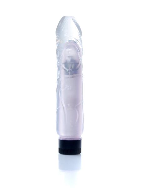 Wibrator realistyczny jak penis naturalny 22cm przezroczysty - 4