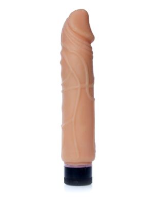 Realistyczny penis wibrator z cyberskóry 22cm cielisty - image 2