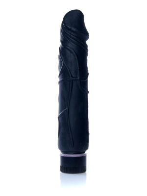 Realistyczny penis wibrator z cyberskóry 22cm czarny - image 2