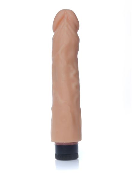 Realistyczny penis wibrator z cyberskóry 23cm - 3