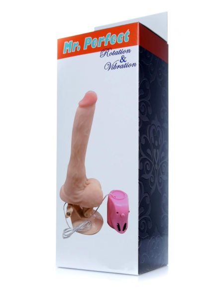 Dildo penis na przyssawce obroty rotacja 24cm - 8