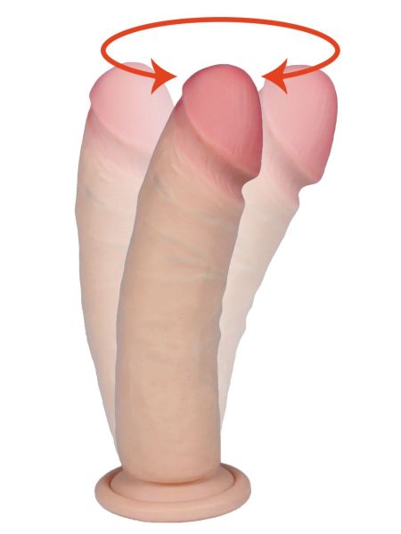 Realistyczny penis dildo z rotacją cyberskóra 20cm - 2