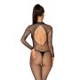 Bodystocking wycięte w kroku siateczka N121 S/M/L - 3