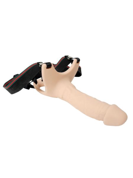 Proteza strap-on pusta przedłużająca penisa 24cm - 4