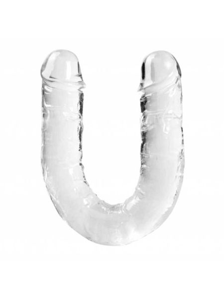 Dildo podwójne waginalne analne dwa końce sex 33cm - 3