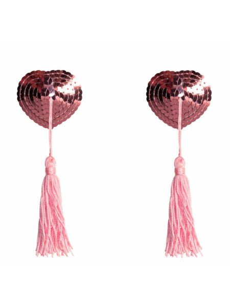 Nakładki na piersi z cekinami ozdobne nasutniki różowe
