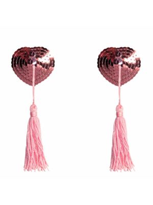 Nakładki na piersi z cekinami ozdobne nasutniki różowe