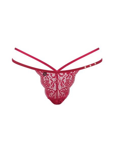 Stringi czerwone erotyczne sex bielizna Ivetta L/XL - 7