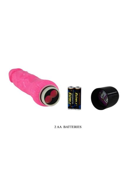 Wibrator różowy penis realistyczny naturalny 24cm - 7