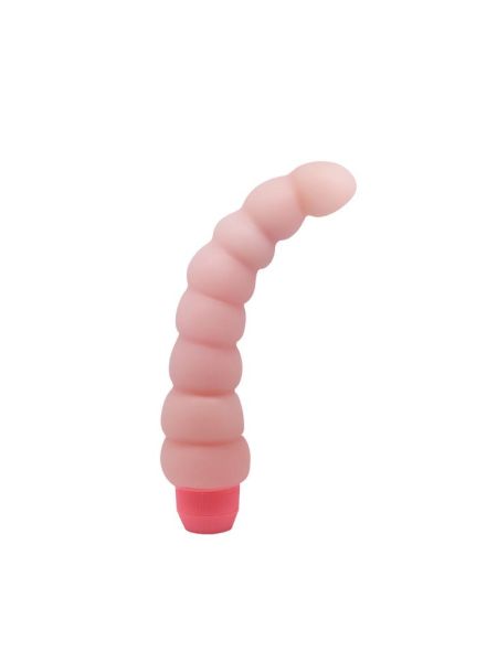 Wibrator analny waginalny wyginany elastyczny 19cm - 2