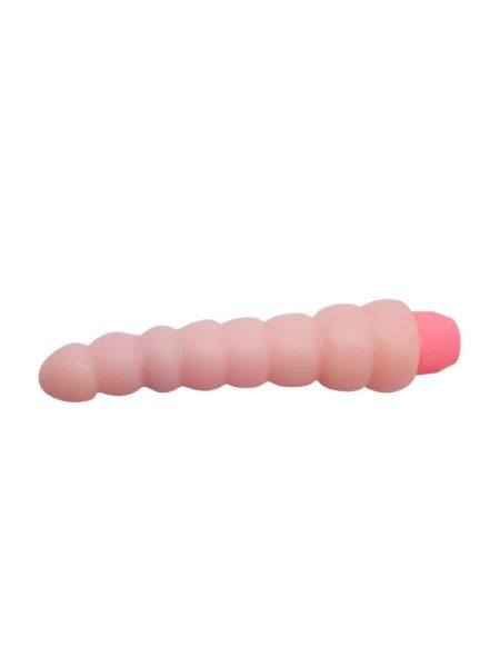 Wibrator analny waginalny wyginany elastyczny 19cm - 3