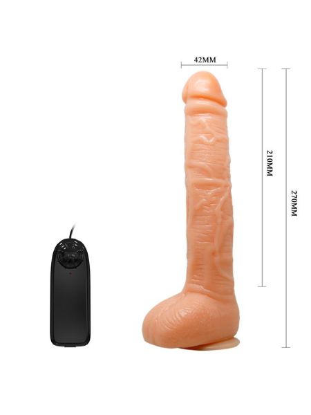 Sztuczny penis z wibracjami realistyczne dildo - 5