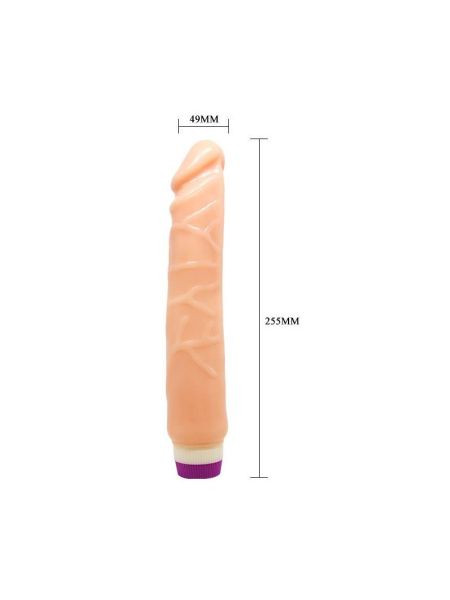 Realistyczny wibrator naturalny penis członek 25cm - 6