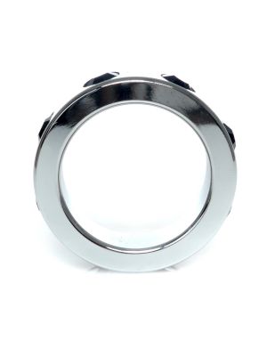 Pierścień erekcyjny na penisa metalowy stal 4cm - image 2