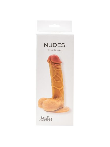 Naturalne realistyczne dildo jądra przyssawka 19cm - 3