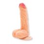 Naturalne dildo członek z jądrami przyssawka 17cm - 3