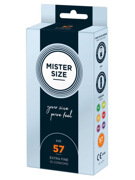 Dopasowane prezerwatywy Mister Size 57 mm 10szt - 3