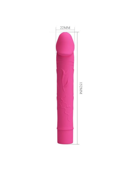 Klasyczny wibrator realistyczny penis 10 trybów 15cm - 4