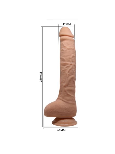 Realistyczne sztuczne dildo penis członek 28cm - 3