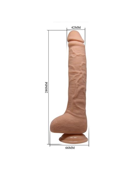 Realistyczne sztuczne dildo penis członek 28cm - 9