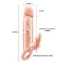 Wibrująca przedłużka penisa nakładka +5cm 10trybów - 6