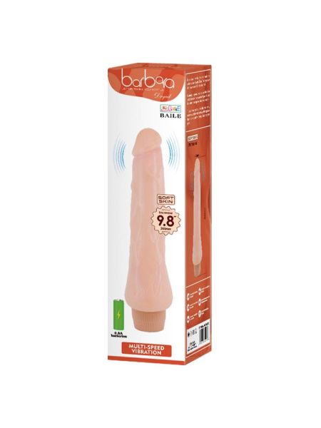 Wibrator realistyczny penis smukły członek 25cm