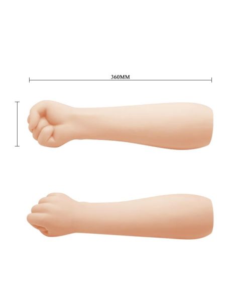 Dildo do fistingu ręka dłoń pięść naturalna 36cm - 6