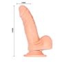 Realistyczny penis wibrujący sex dildo z jądrami 15 cm - 8