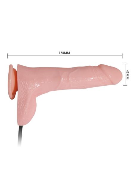 Dildo realistyczne pompowane nadmuchiwany penis 18cm - 4