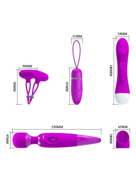 Zestaw sex zabawek wibrator królik masażer jajko - 11