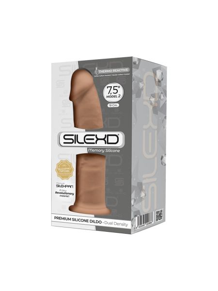 Dildo silikonowe miękkie realistyczny wygląd 19 cm - 3