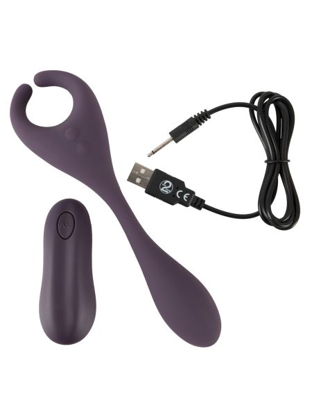 Wibrator stymulator dla par analny waginalny 18cm - 4