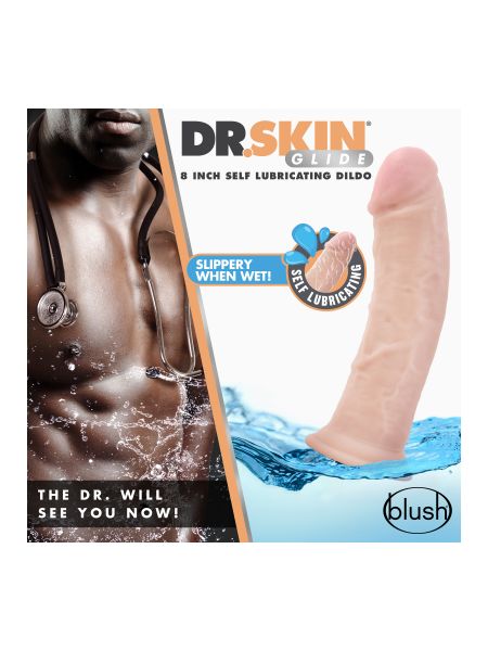 DR. SKIN 8INCH SELF LUBRICATING DILDO - 11