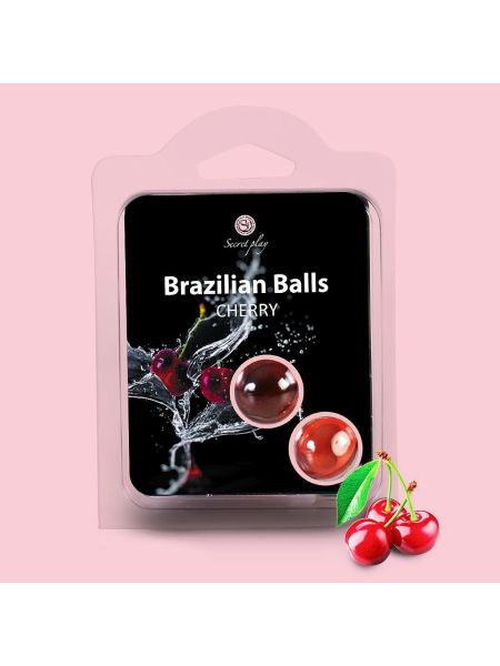Kulki brazylijskie nawilżające lubrykant wiśniowy - 3