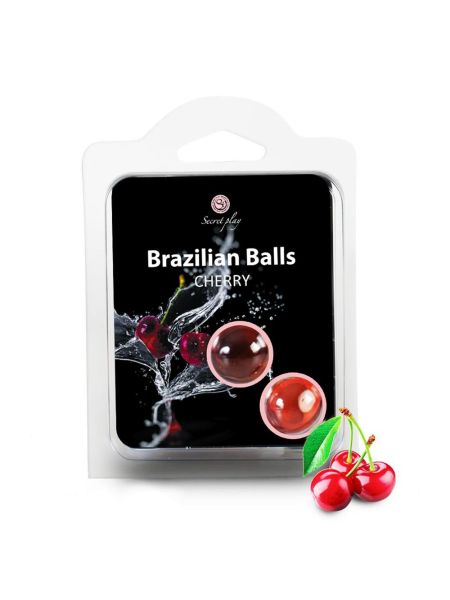 Kulki brazylijskie nawilżające lubrykant wiśniowy