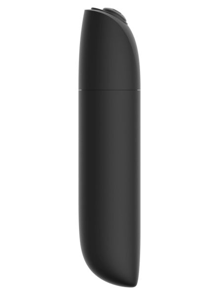 Wibrator podręczny klasyczny masażer 10cm 20 trybów czarny mat - 2