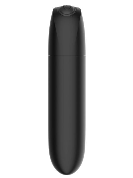 Wibrator podręczny klasyczny masażer 10cm 20 trybów czarny mat - 5
